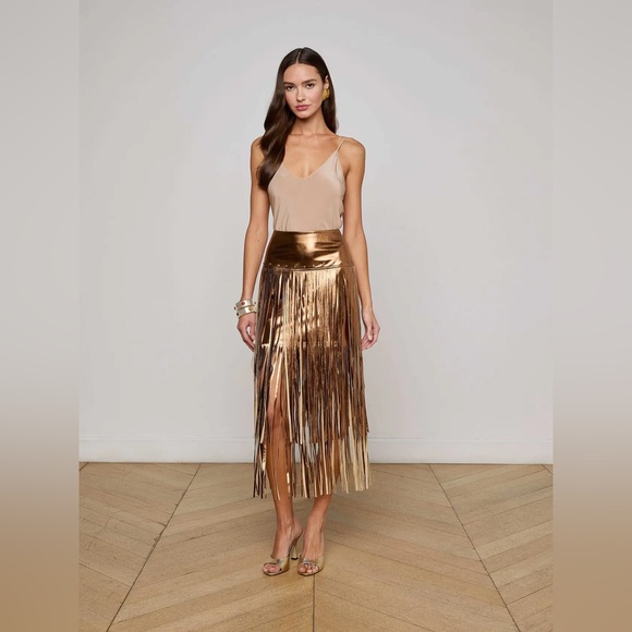 L’Agence Karolina Fringe Skirt - Picture 2 of 5